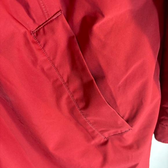 LAND’S END Sz XL Puffer Coat Down Filled Zipper and Snap Closure Hood Pockets - Picture 3 of 11